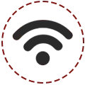 Rede Wi-fi disponível em todos os ambientes